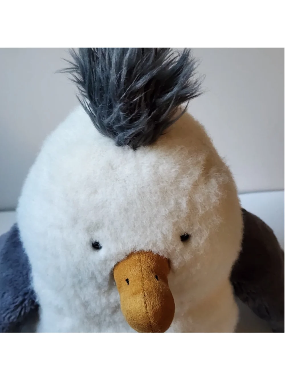 Authentic Jellycat Chip Seagull Medium Plush Soft Toy Bird White Gray
